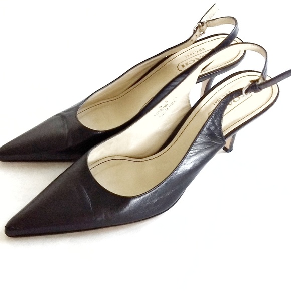 Coach Shoes - COACH Leather Slingback Alena Pumps sz 9